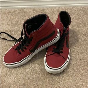 High Top Maroon Vans